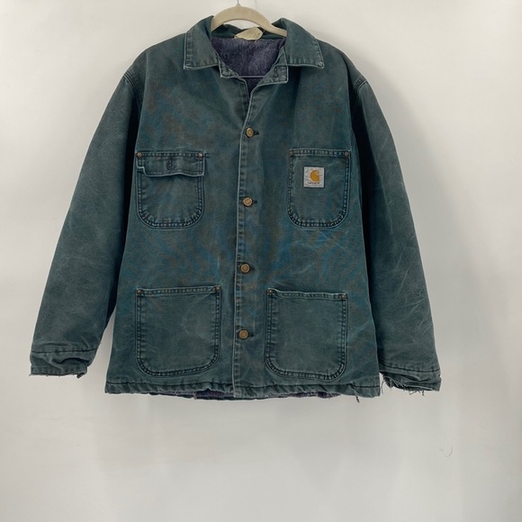 Carhartt Jackets & Coats Distressed Carhartt Green Saddle Blanket